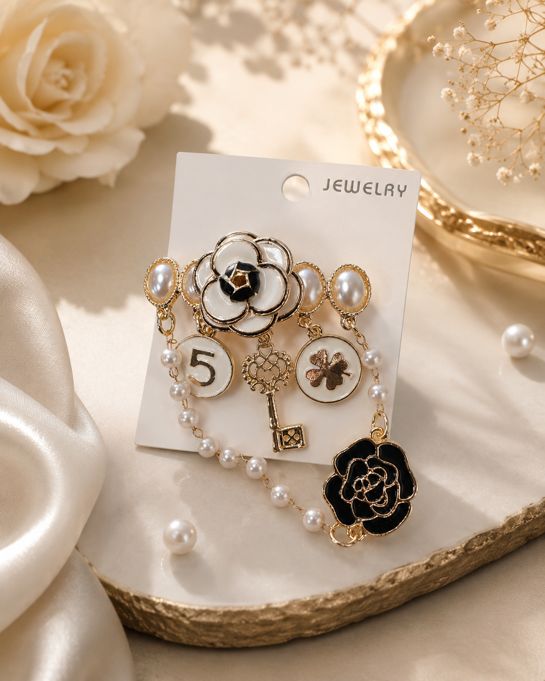 Flower brooch