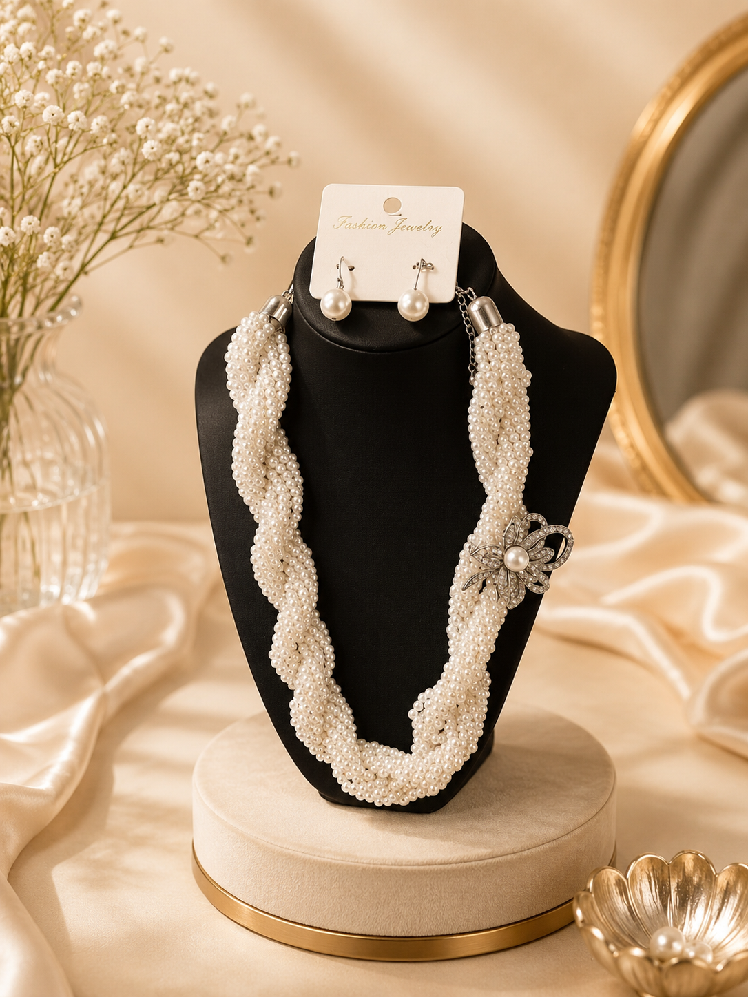 Charm pearl set