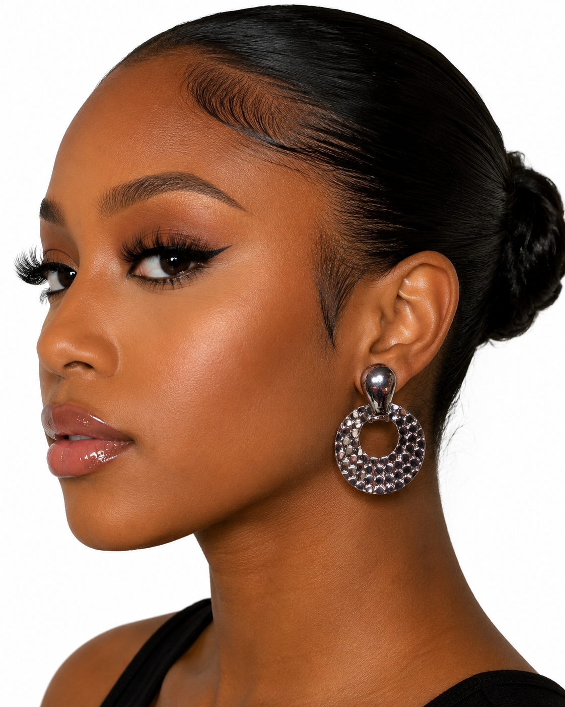 Gunmetal earrings
