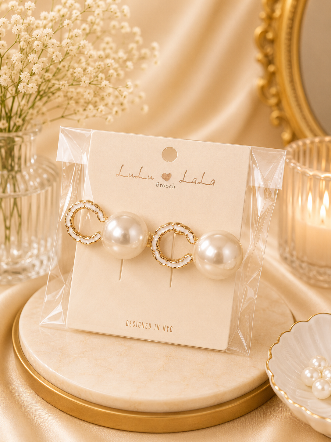 Pearl brooch