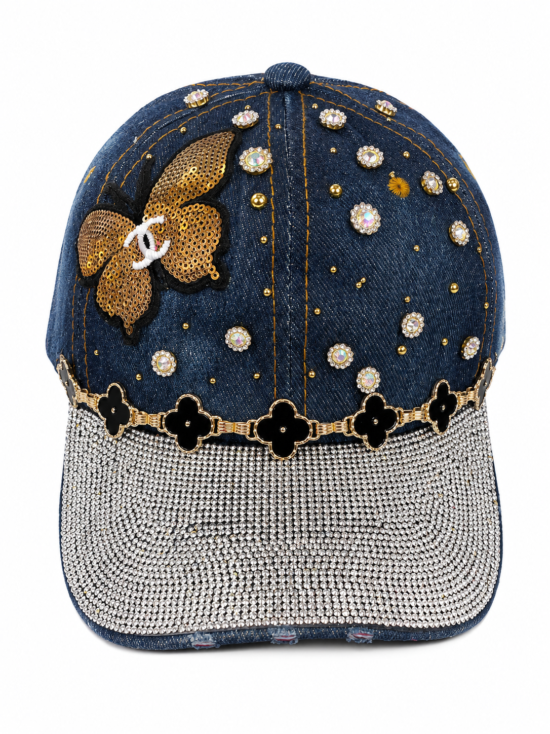 Butterfly Denim Cap