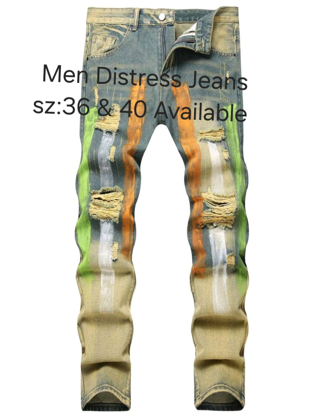 Men Distressed Jeans