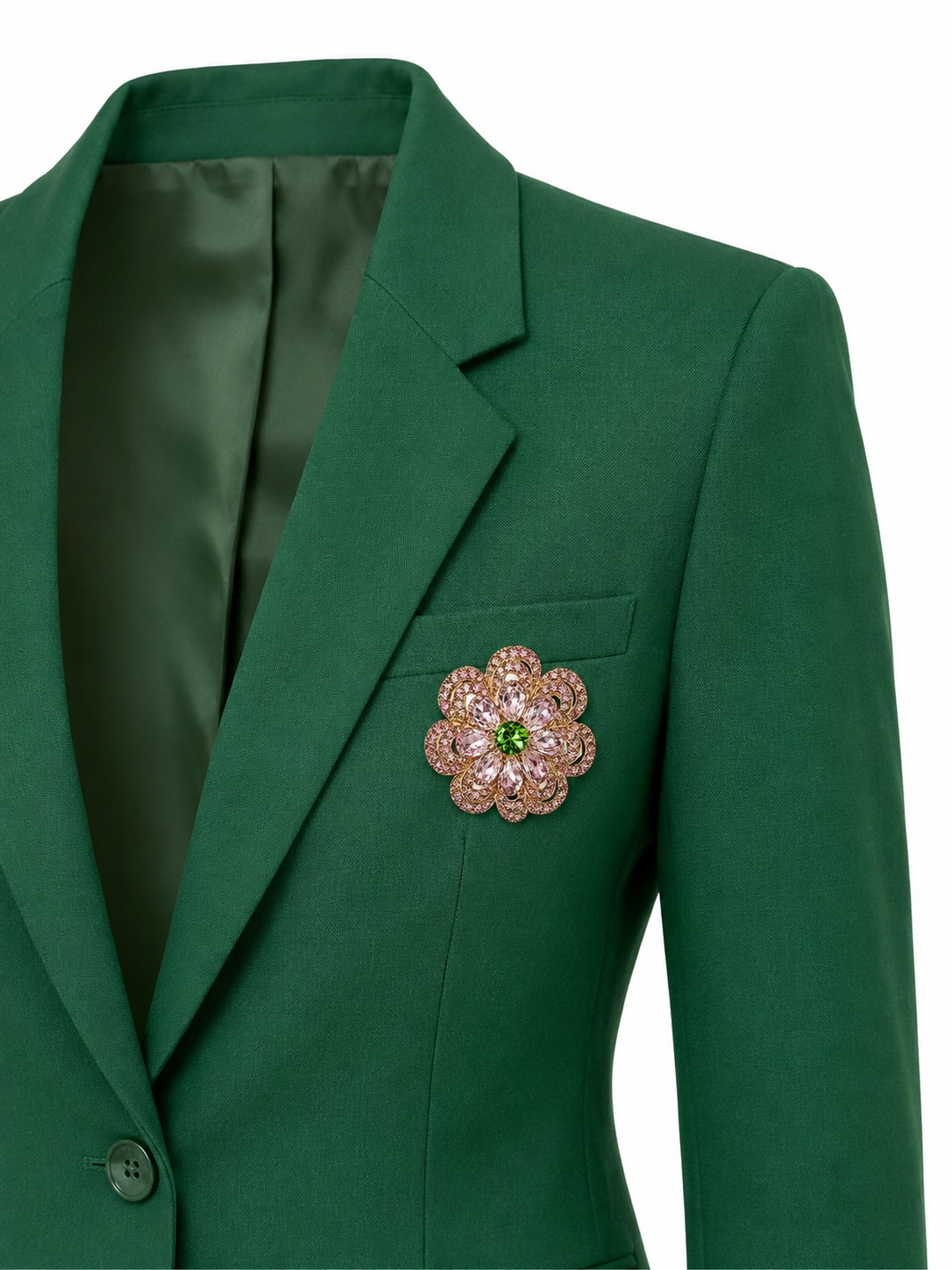 Pink Flower Brooch