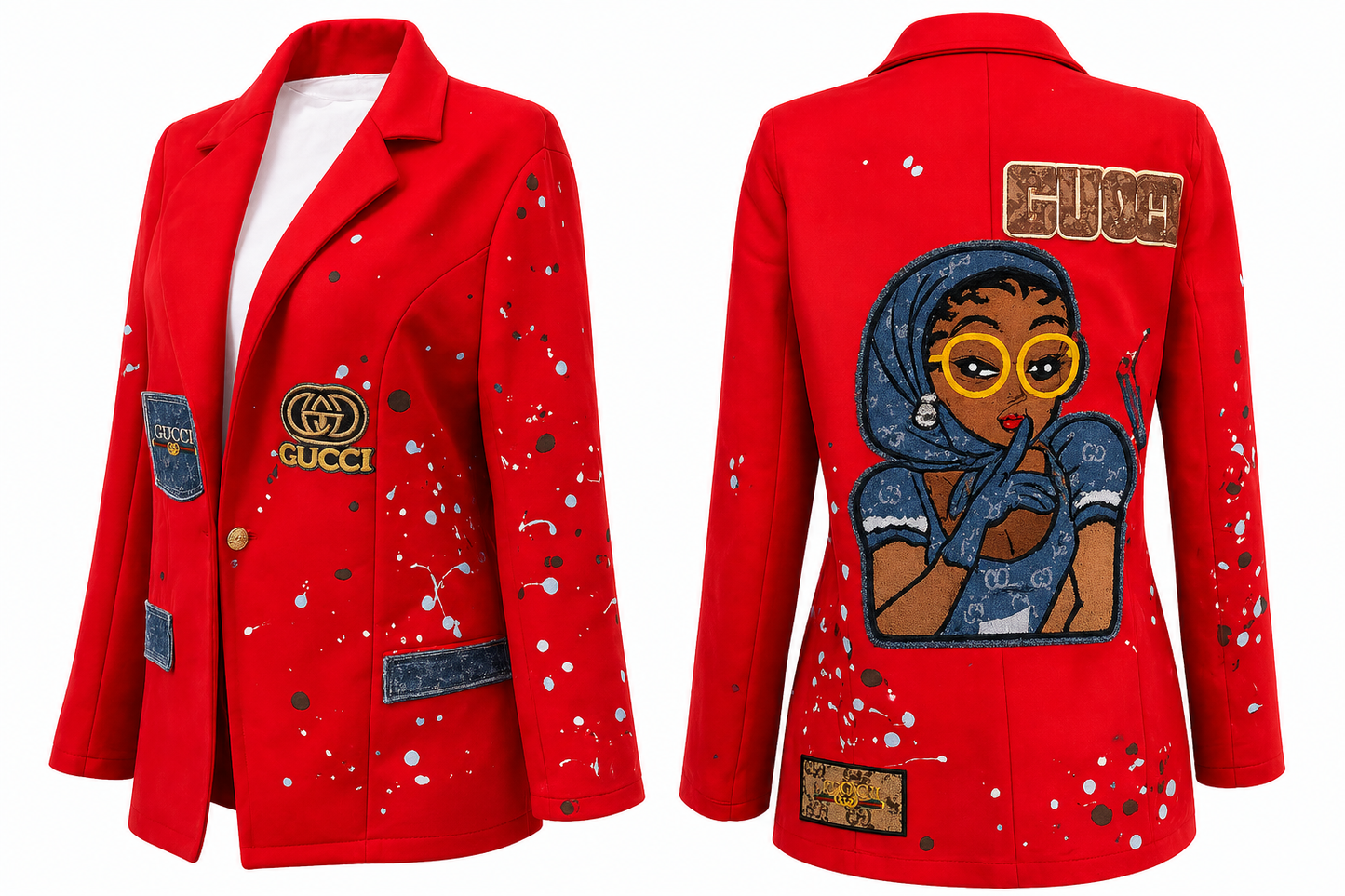 Lady In Red Custom Blazer*