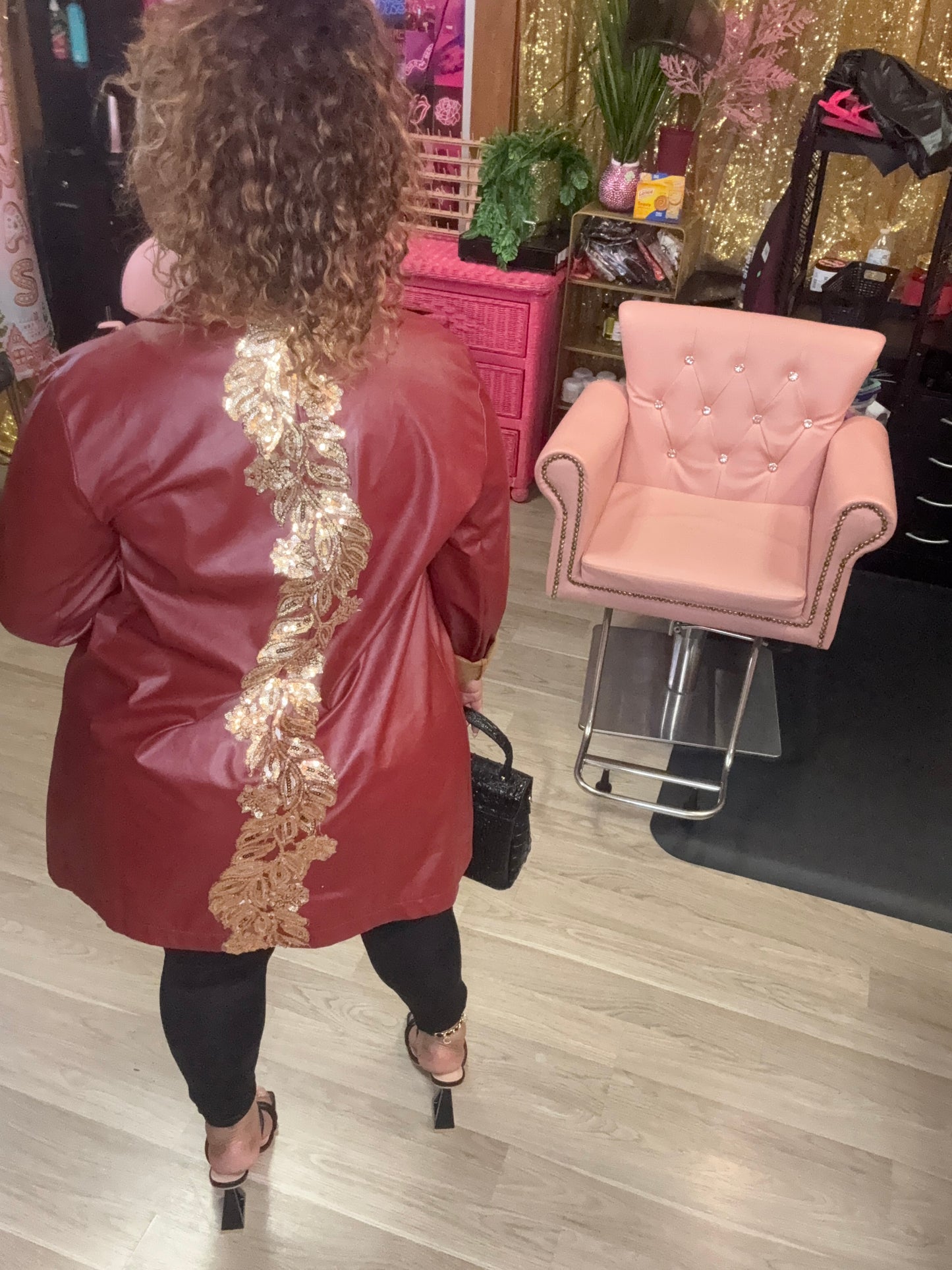 PU Leather Blazer