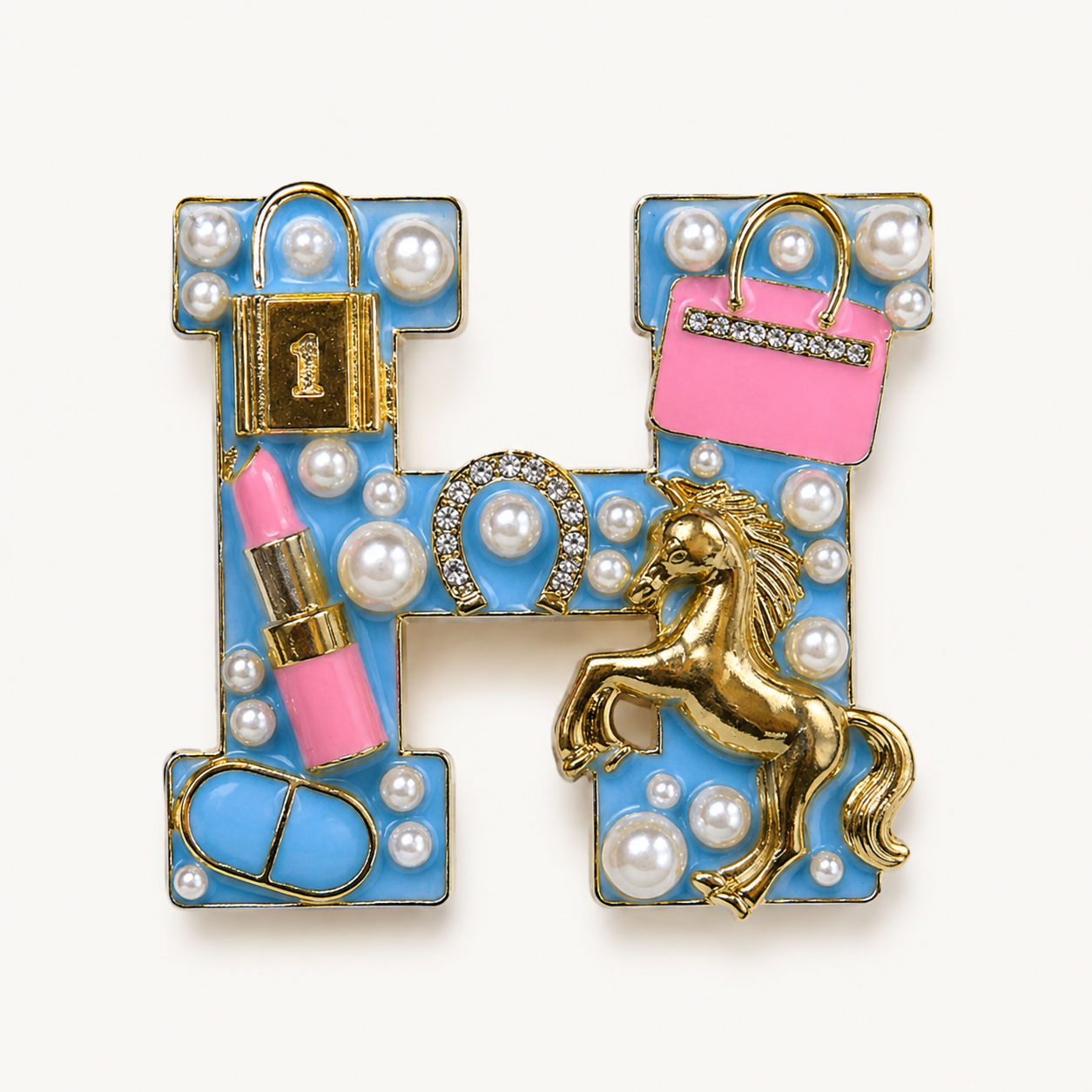 H Brooch