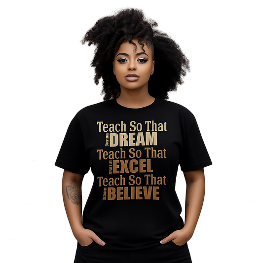 Teacher Black History Tee