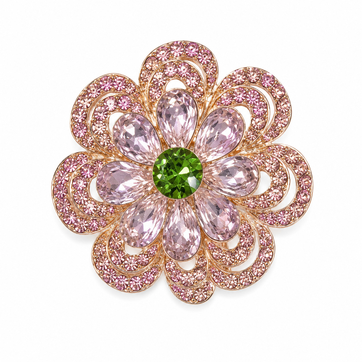 Pink Flower Brooch