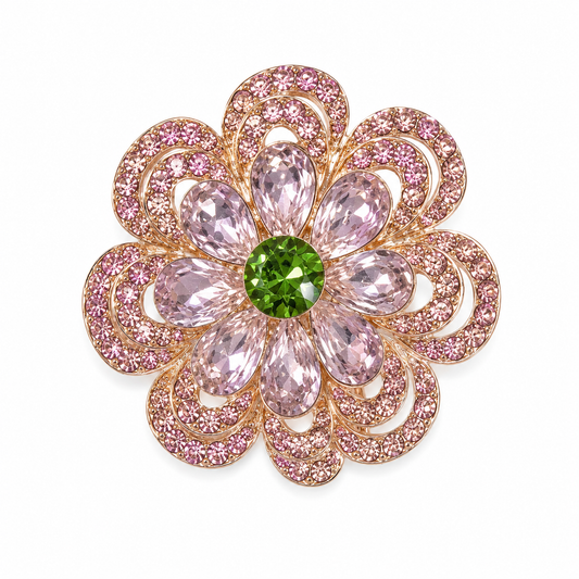 Pink Flower Brooch