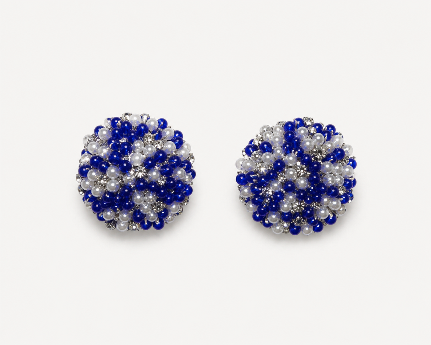 Blue Majesty Clip On Earrings