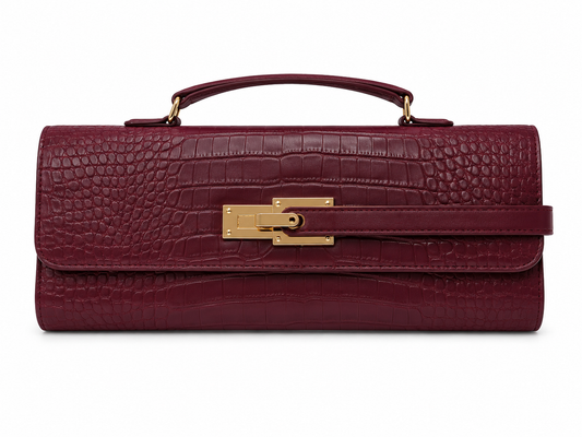 Majestic Croc Clutch