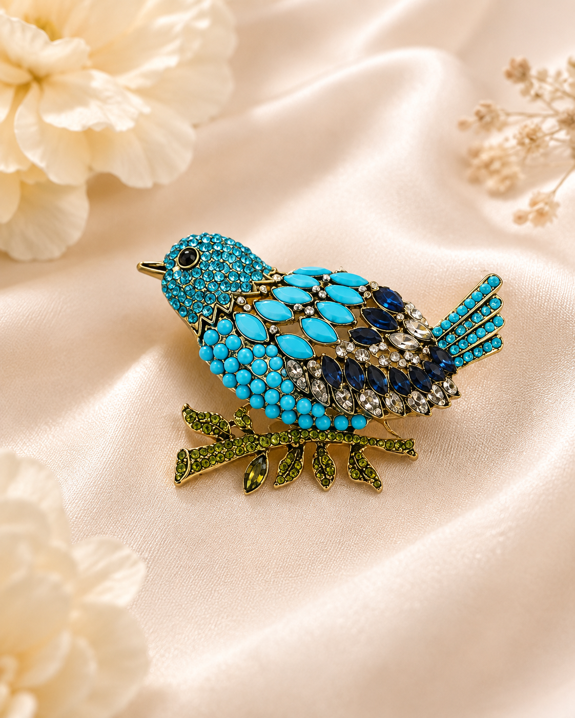 Bluebird Brooch