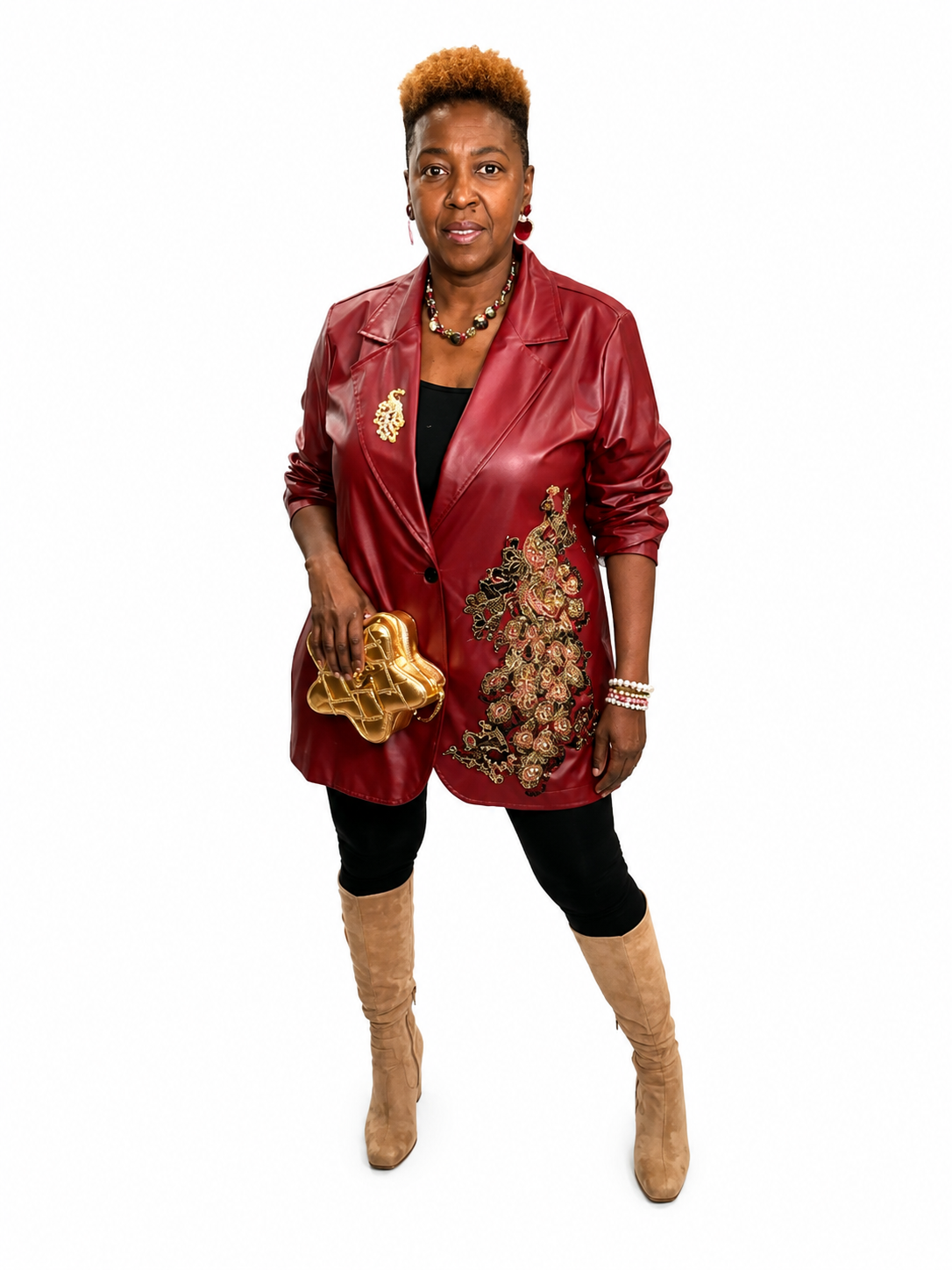 PU Leather Blazer
