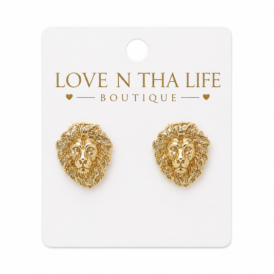 Lion Stud Earrings!
