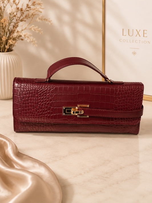 Burgundy bag