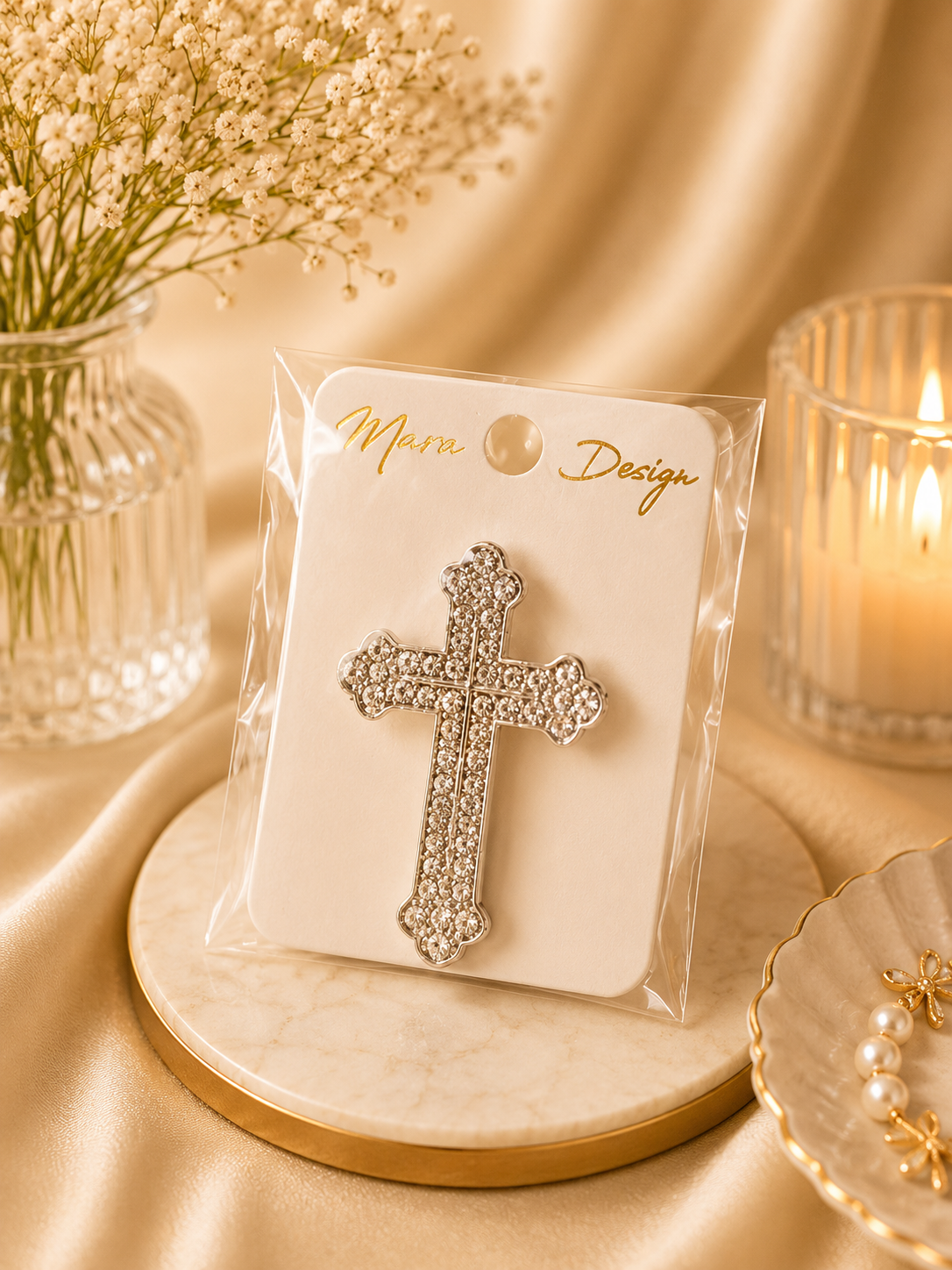 Cross brooch