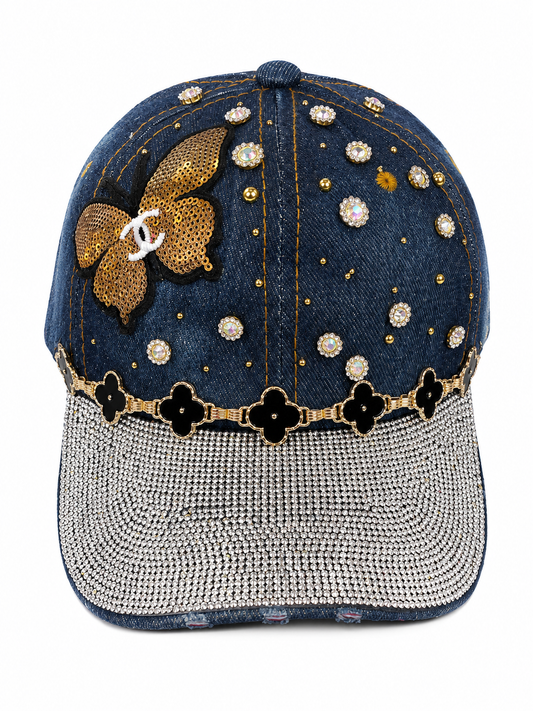 Butterfly Denim Cap