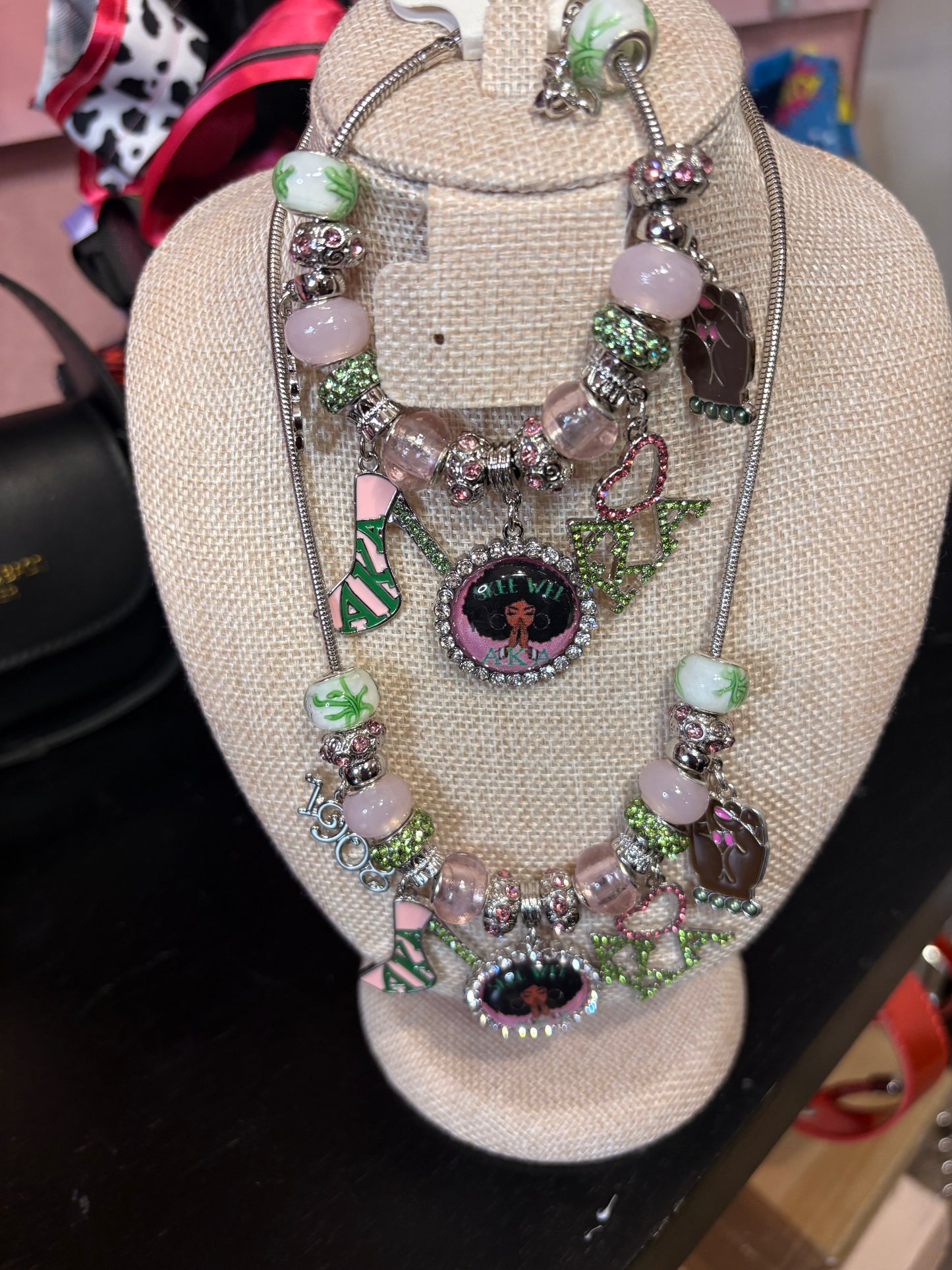 Pink & Green Ladies !